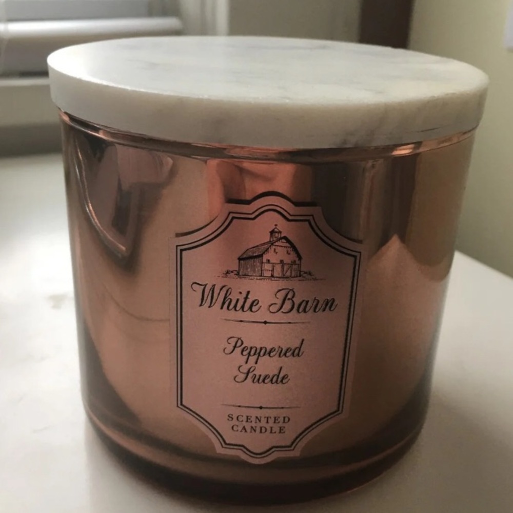 White Barn Peppered Suede Candle
